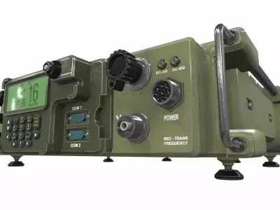 Radio military 4 3D model
