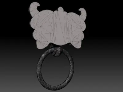 Ancient Chinese Bronze mythical beast Door Knocker high model  3D print model purchase