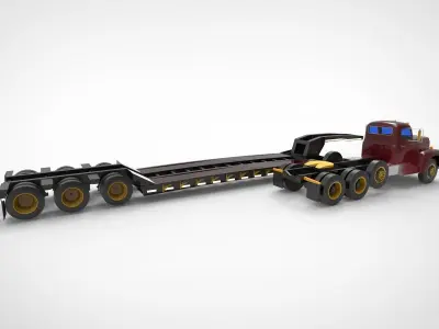 Heavy-duty hauler 3D model