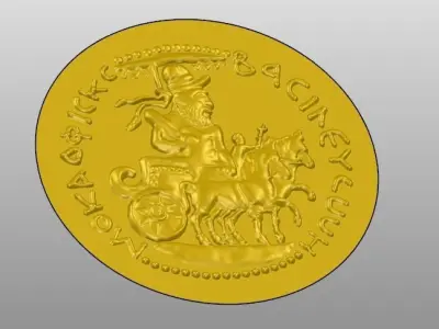 Coin pendant Free 3D model purchase