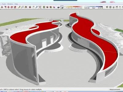 Sketchup Office building B5 3D model