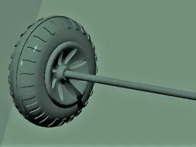 creo software making in tyar  3D model