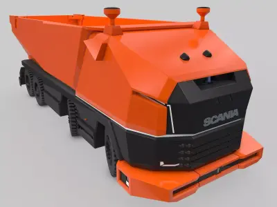 Autonomous Mining Truck 3D model