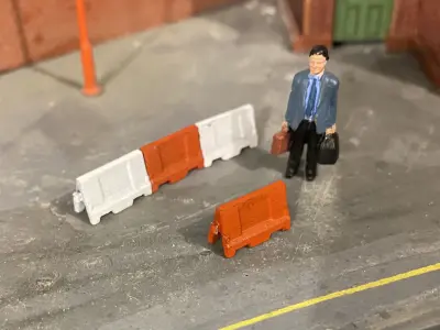 Model Railway Road Barriers 3D print model