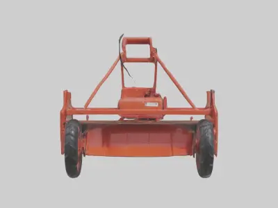 Rotarytiller Model Low-poly 3D model