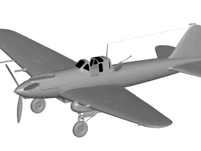 Ilyushin Il-2 3D model buy