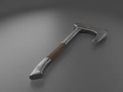 Viking axe Game-Ready Low Poly Low-poly 3D model