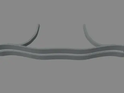Bull Bar 02 Low-poly 3D model