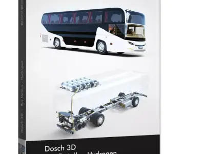 DOSCH 3D - Bus Details - Hydrogen 3D model