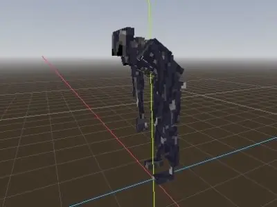 Robot Low-poly 3D model 29