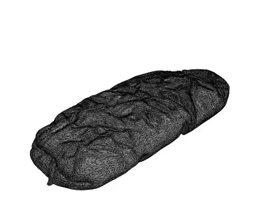 Military Style Sleeping Bag Low-poly 3D model