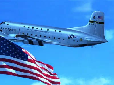 C-124 cargo Free 3D model