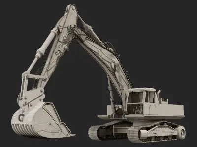 Digger excavator 3D model