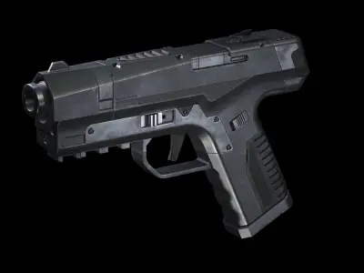 weapon black raven Low-poly 3D model