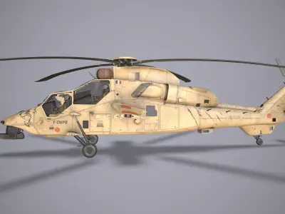 EC-665 Tiger HAD Block 2 France Complex Low-poly 3D model