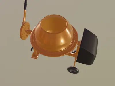 Mini Concrete Mixer 3D model