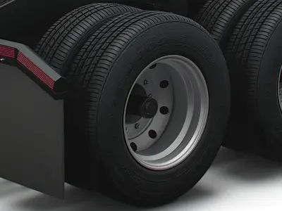 Tesla Semi Truck 2023 wheel 3D model