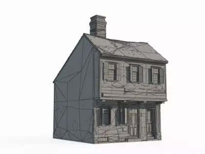 Around the 18th century buildings were constructed 3D model