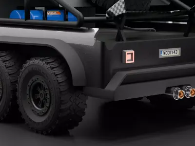SKR74 High-Poly Cinematic Truck 3D model