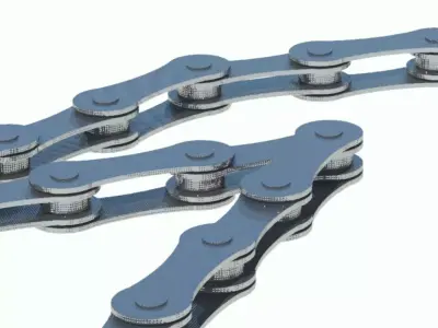 Bicycle chain 3D model purchase