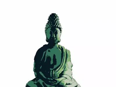 buda pxiel art 3D model