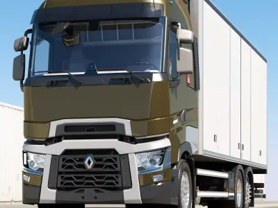 Renault T Range 6X2 Chassis 3D model