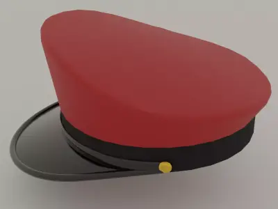 OFFICER CAP Free 3D model