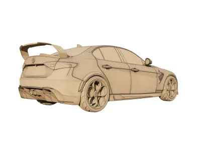 Alfa Romeo Giuli GTA 2021 3D model
