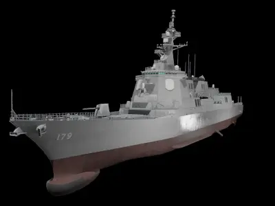 JMSDF Maya class guilded missile destroyer 3D model