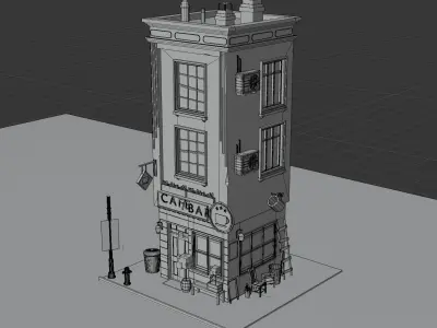 Building 3D Model Free 3D model