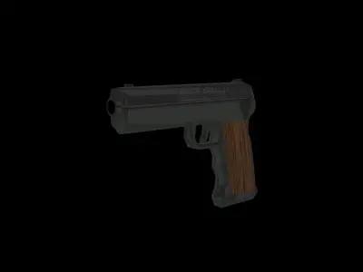 Gun Power Up Low-poly 3D model