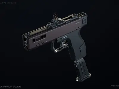 DIRE-1166 Handgun Concept 3D model