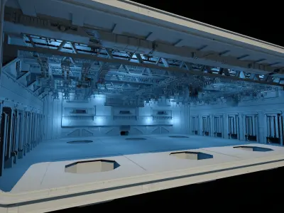 Star Wars Destroyer Hangar Free 3D model purchase