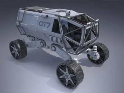Sci-fi Scout Vehicle Rover 3D model