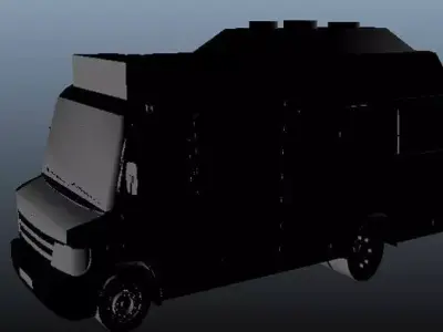 force traveler van Low-poly 3D model