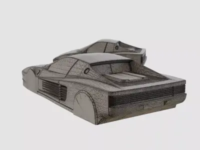 Italian 1984-1996 V12 Sports Car Printable 3D model 3D print model