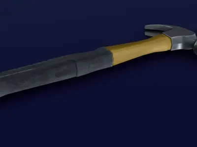 Hammer 3D Model Low-poly 3D model purchase