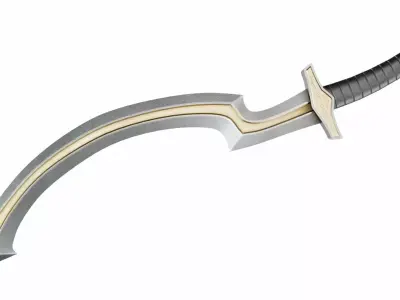 Khopesh Low-poly 3D model