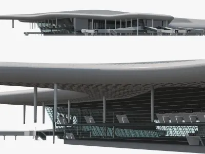 Terminal International Airport 3D model