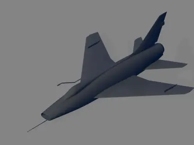 F-100D Super Sabre 3D model
