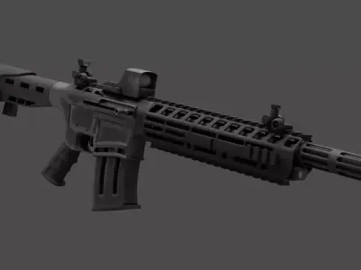 AR-12 Style Tactical Shotgun 3D Model 3D model