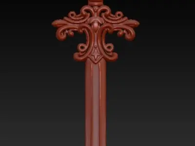  Filigree Sword Pendant  3D print model