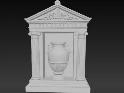 Ancient Greek Wall Relief Decor Series 2 3D print model