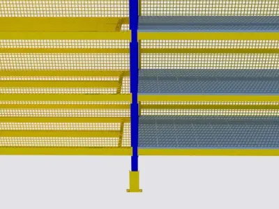 heavy duty racking system 3D model