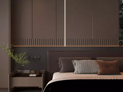 Bedroom interior 08 3D model