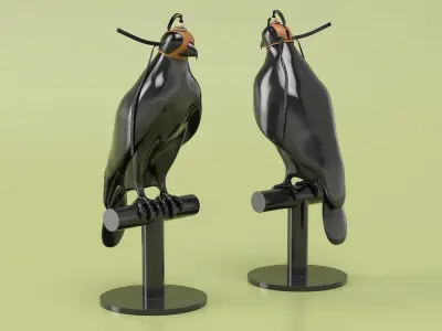  Falcon Dummy with Leather Hood 