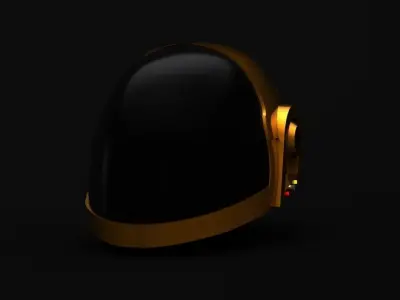 Daft punk helmet Free 3D model purchase