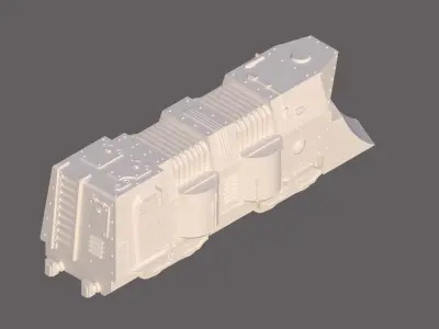 Forge Train 3d Printable model for 28mm Gaming 3D print model