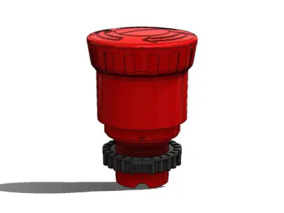 Botao Emergencia WEG CSW BESG46 WH Emergency Button 3D model
