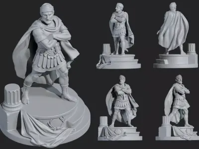 Hannibal Barca Collectible Historical Ancient Warrior tunisia 3D print model
